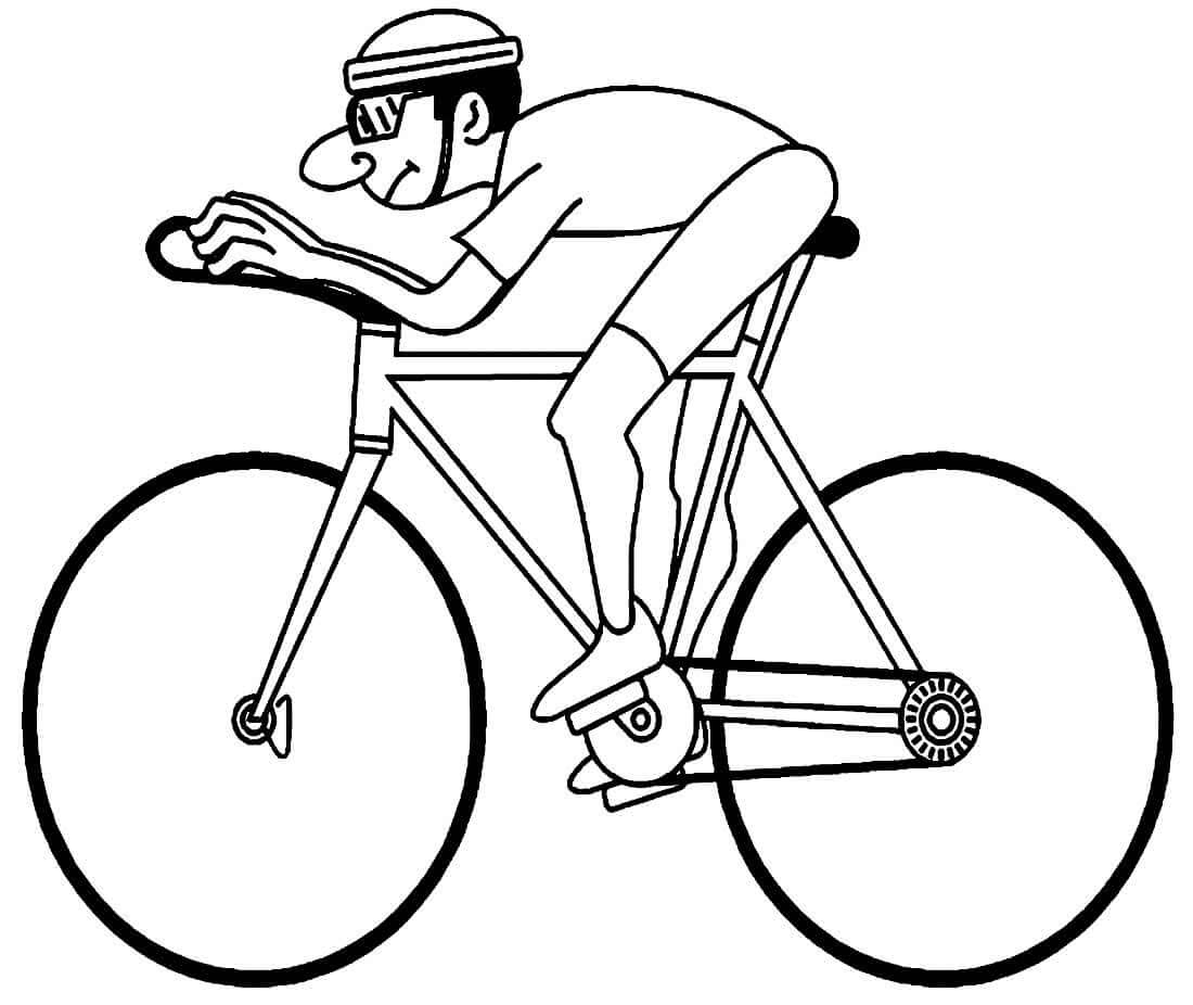 Desenho de Bicicletas para imprimir