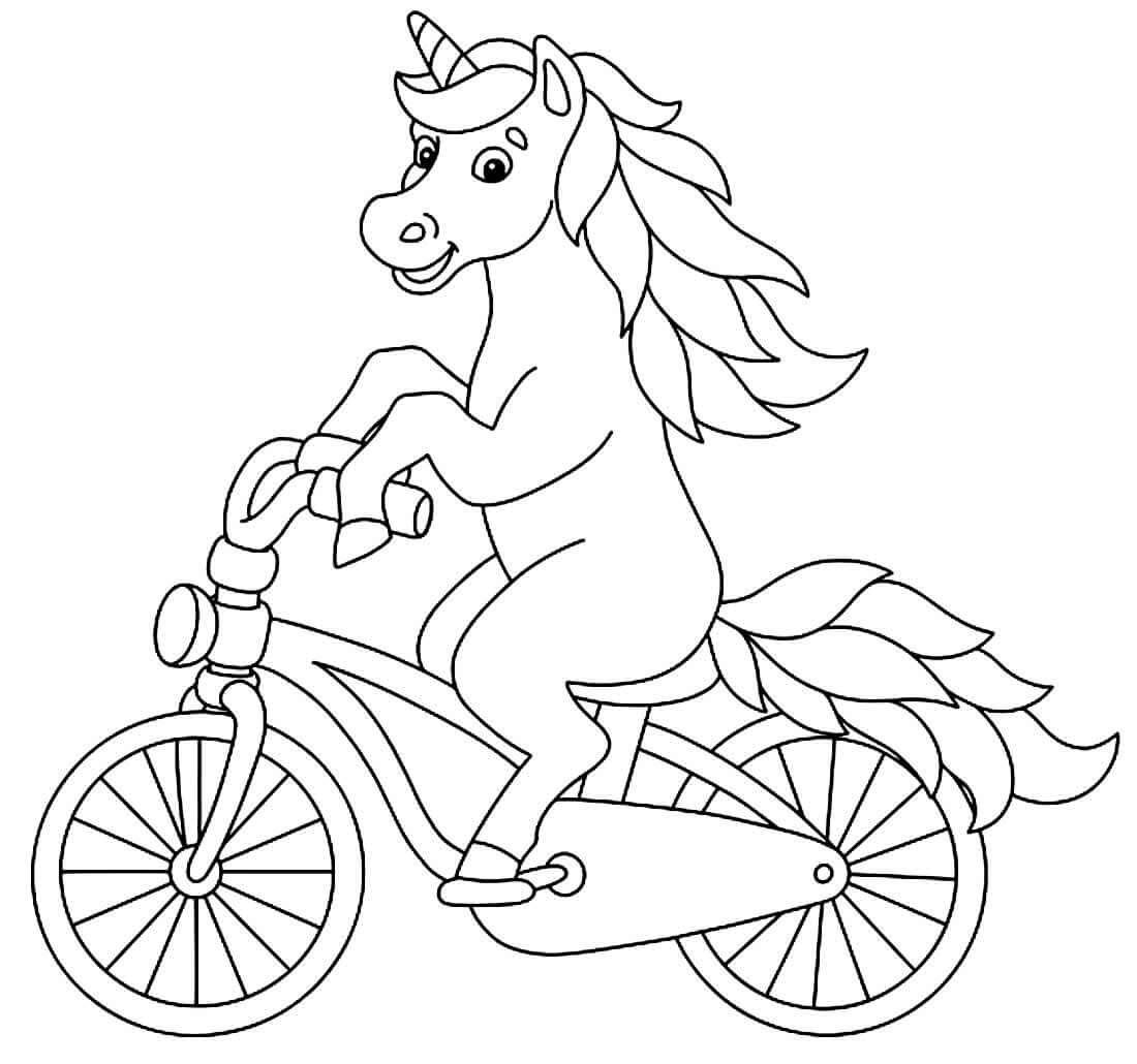 Desenho de Bicicletas para imprimir