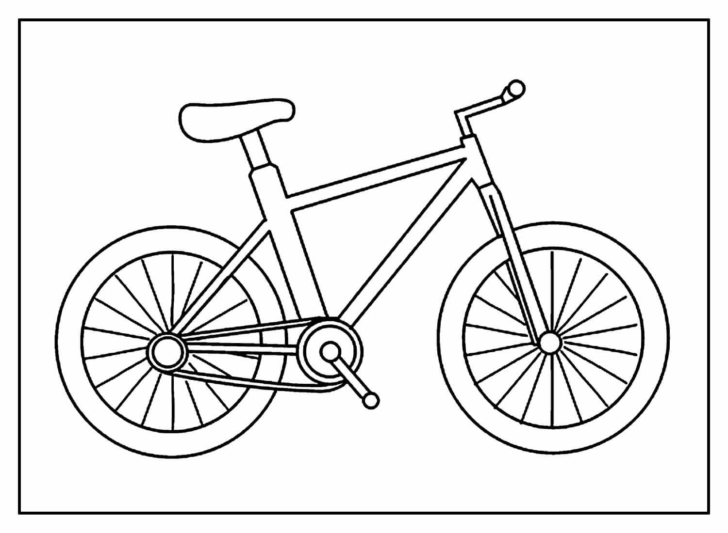 Desenho de Bicicletas para imprimir