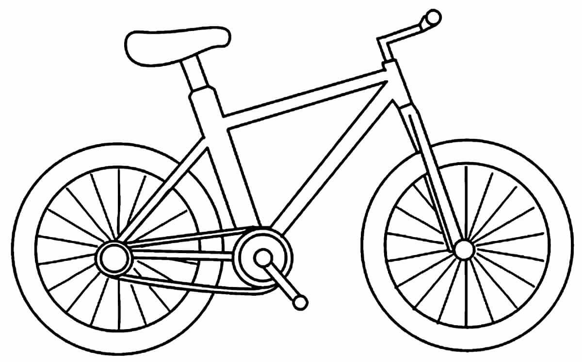 Desenho de Bicicletas para imprimir