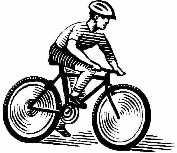 Desenho de Bicicletas para imprimir