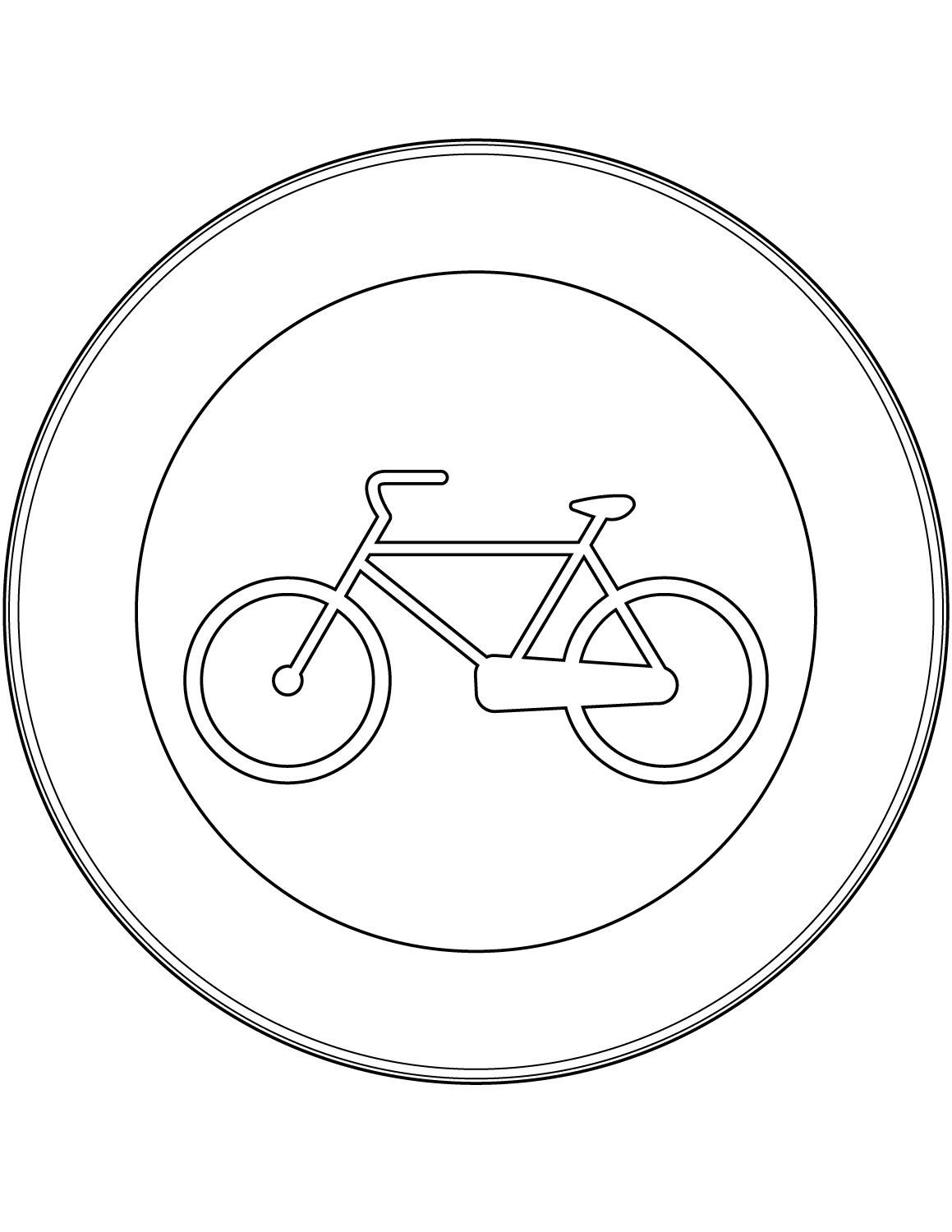 Desenho de Bicicletas para imprimir