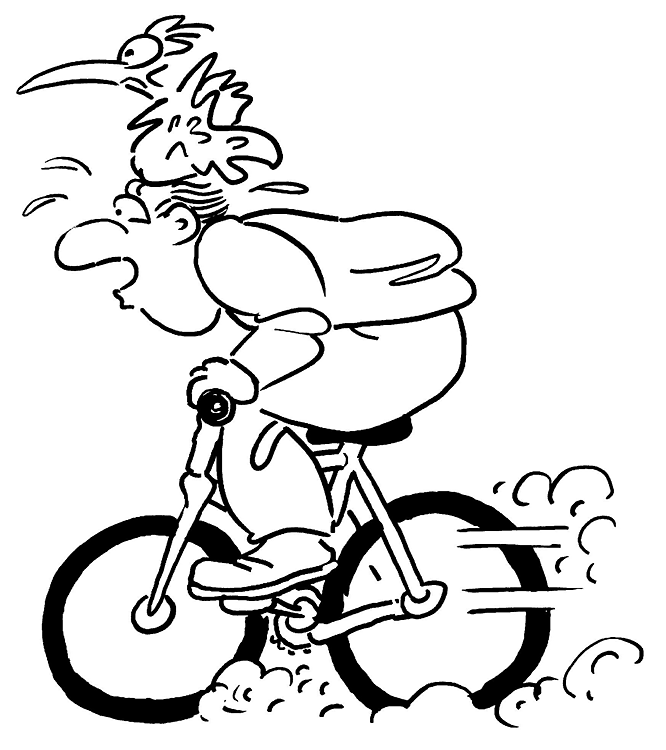 Desenho de Bicicletas para imprimir