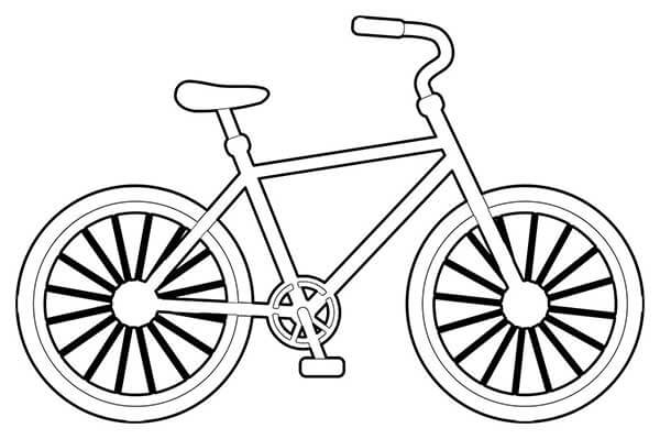 Desenho de Bicicletas para imprimir