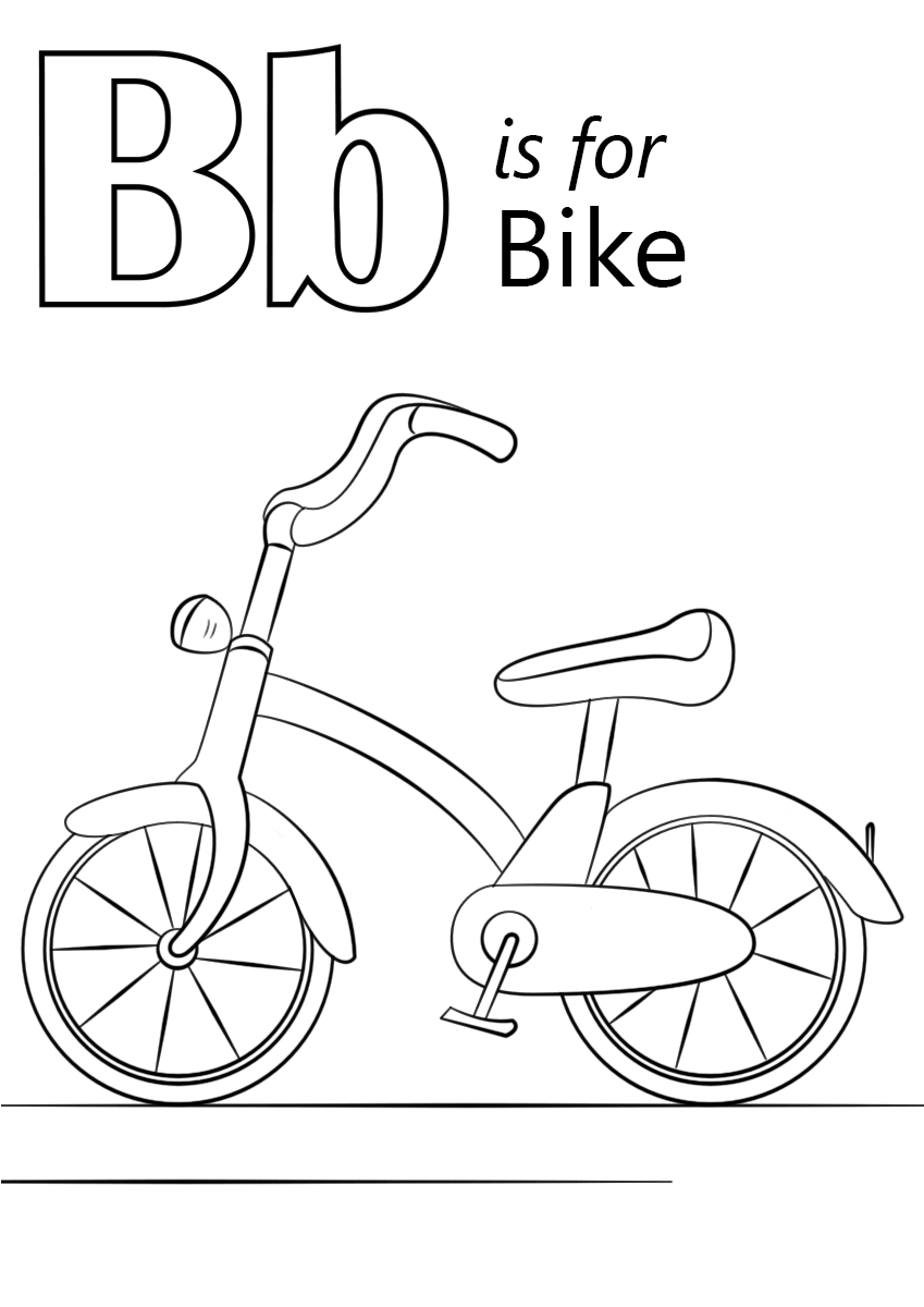 Desenho de Bicicletas para imprimir