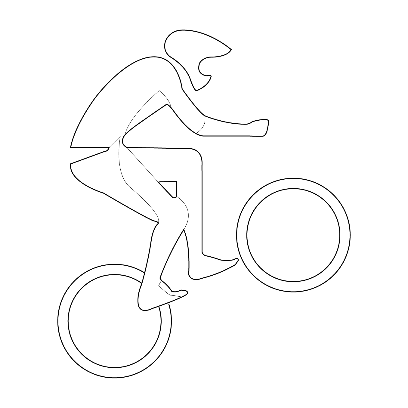 Desenho de Bicicletas para imprimir