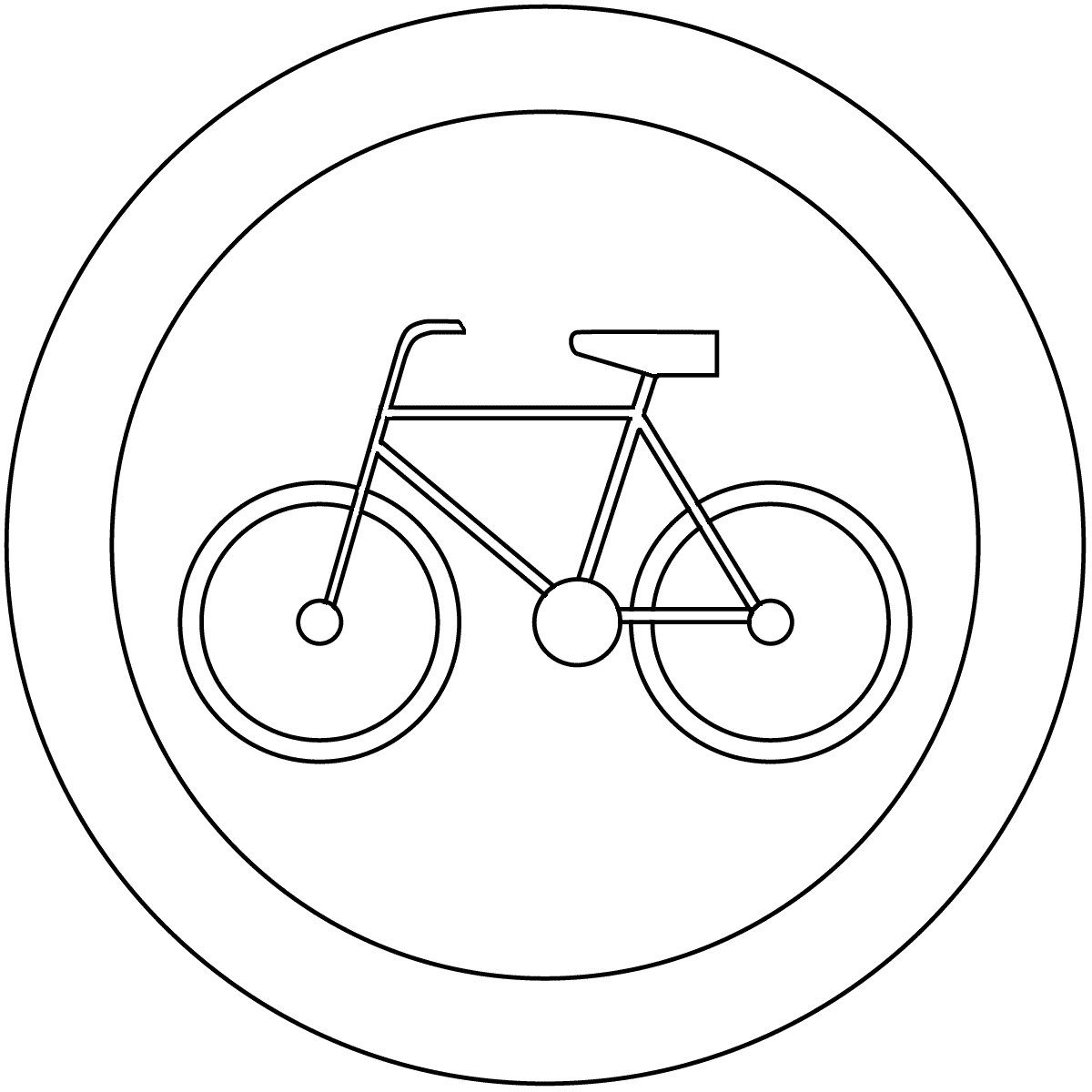 Desenho de Bicicletas para imprimir