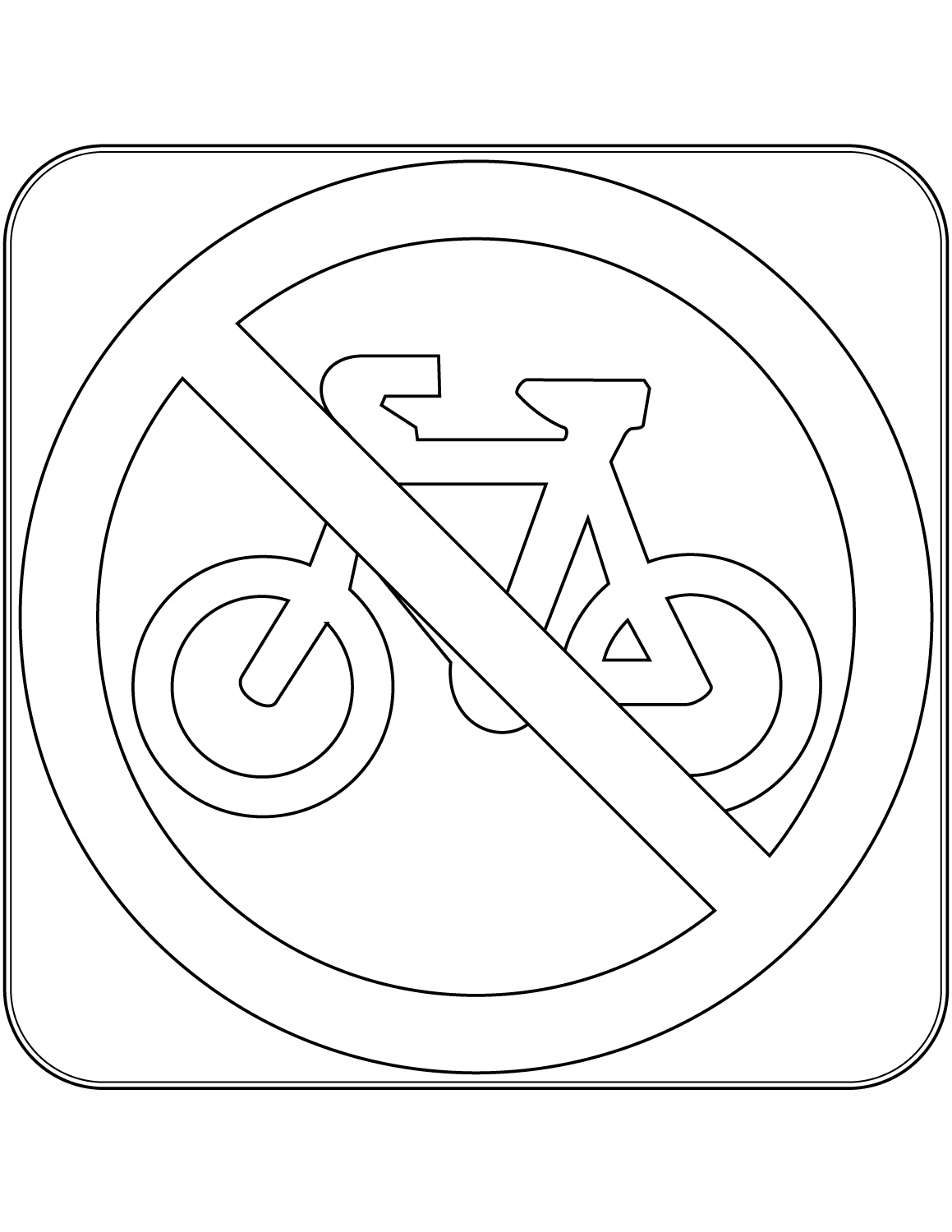 Desenho de Bicicletas para imprimir