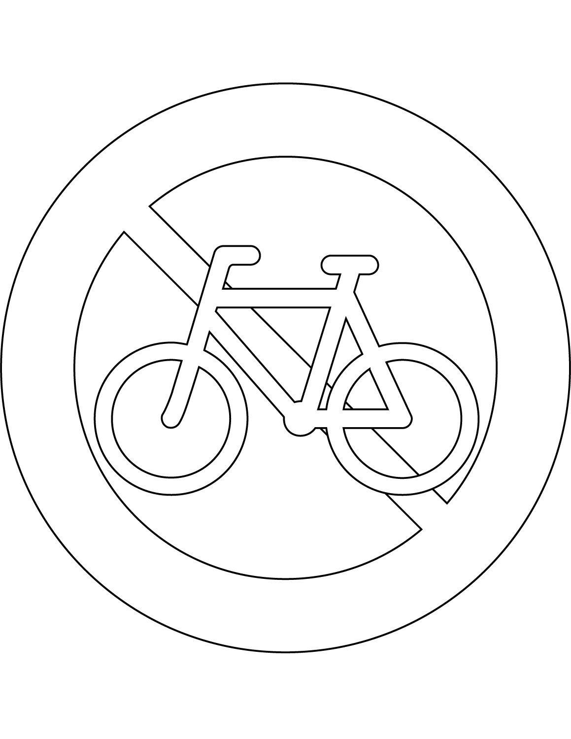 Desenho de Bicicletas para imprimir