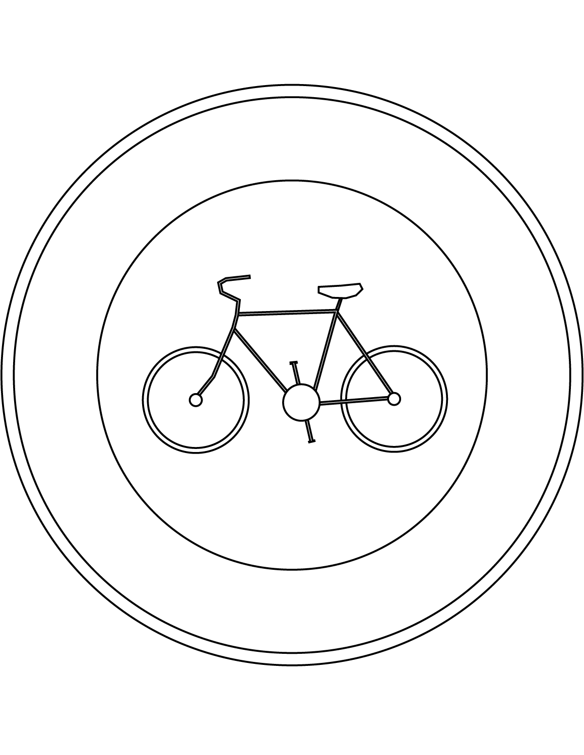 Desenho de Bicicletas para imprimir