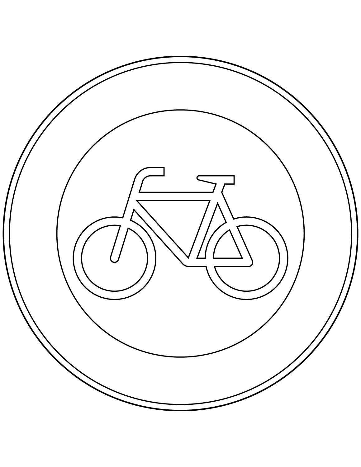 Desenho de Bicicletas para imprimir