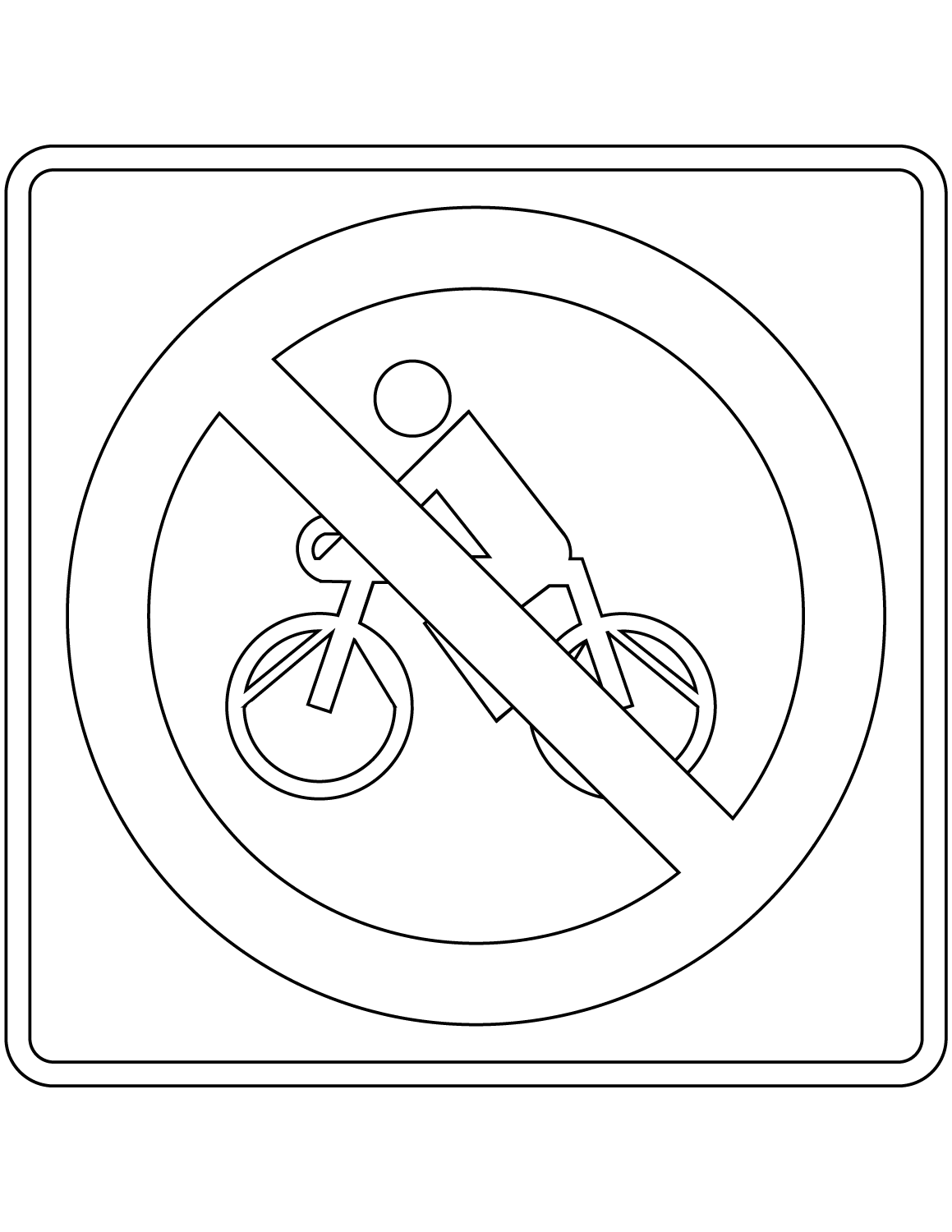Desenho de Bicicletas para imprimir