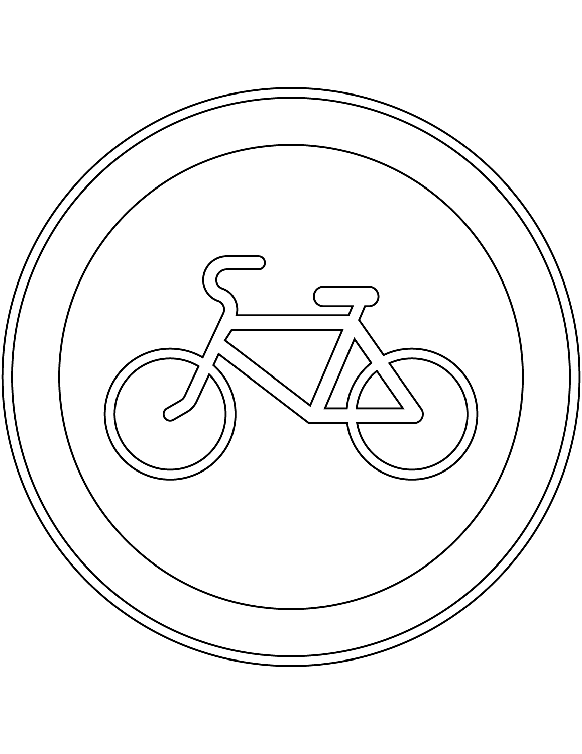 Desenho de Bicicletas para imprimir