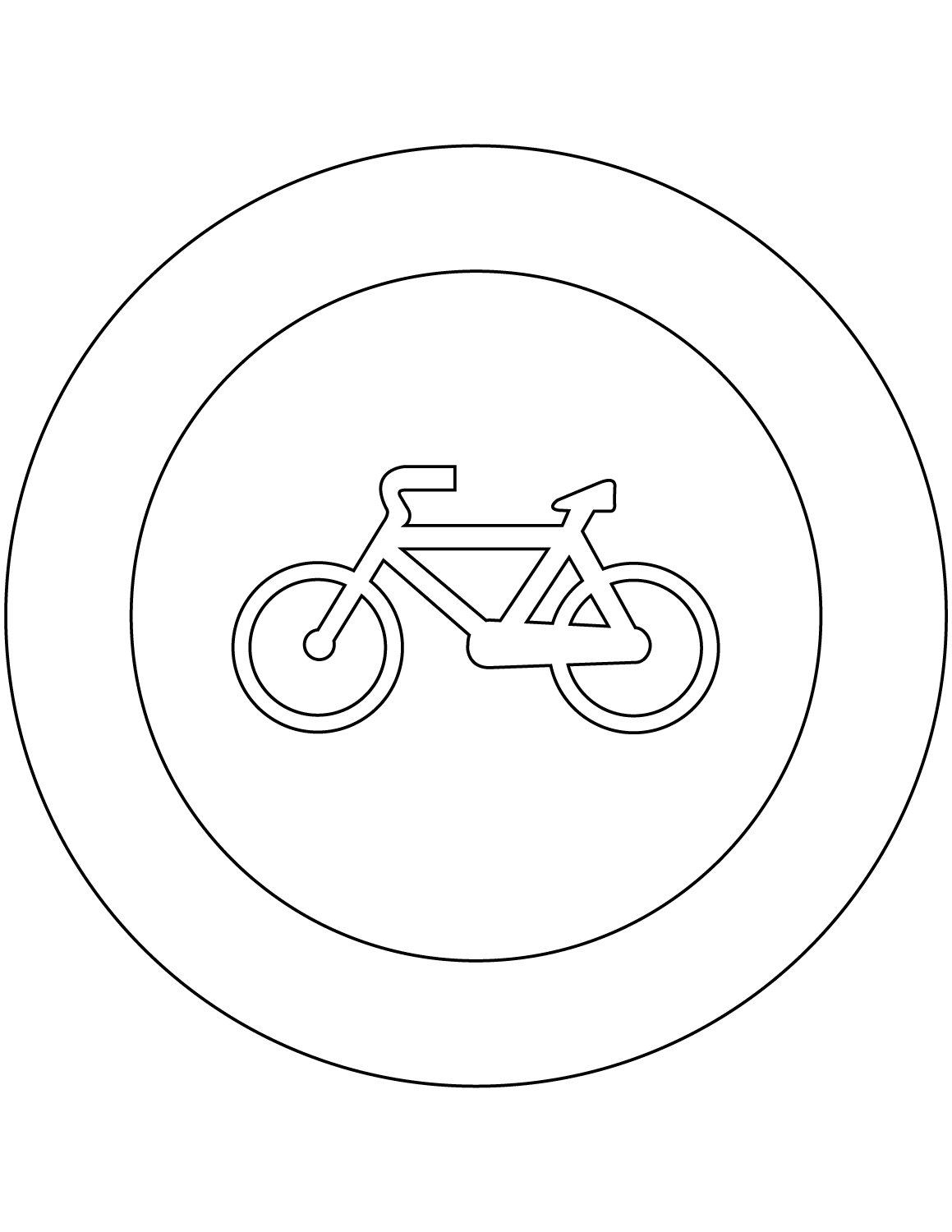Desenho de Bicicletas para imprimir