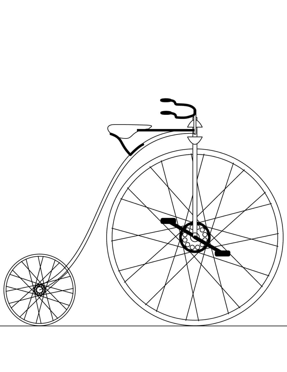 Desenho de Bicicletas para imprimir