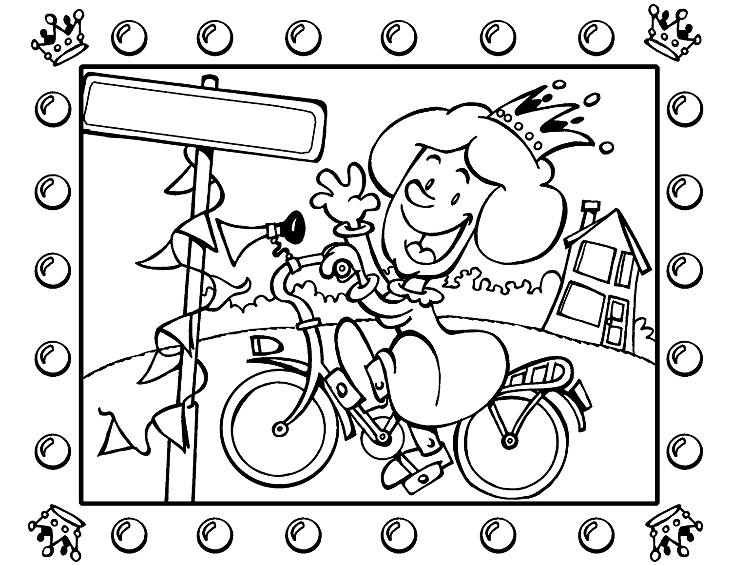 Desenho de Bicicletas para imprimir