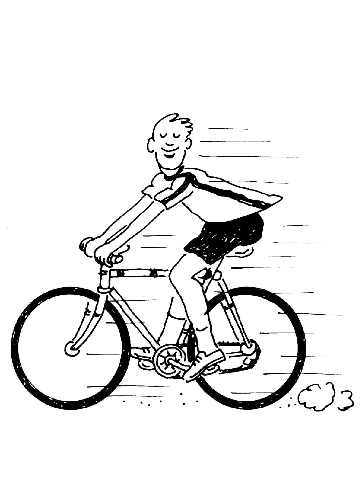 Desenho de Bicicletas para imprimir