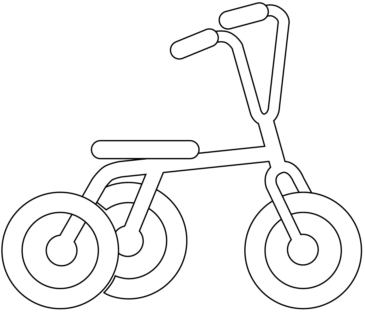 Desenho de Bicicletas para imprimir