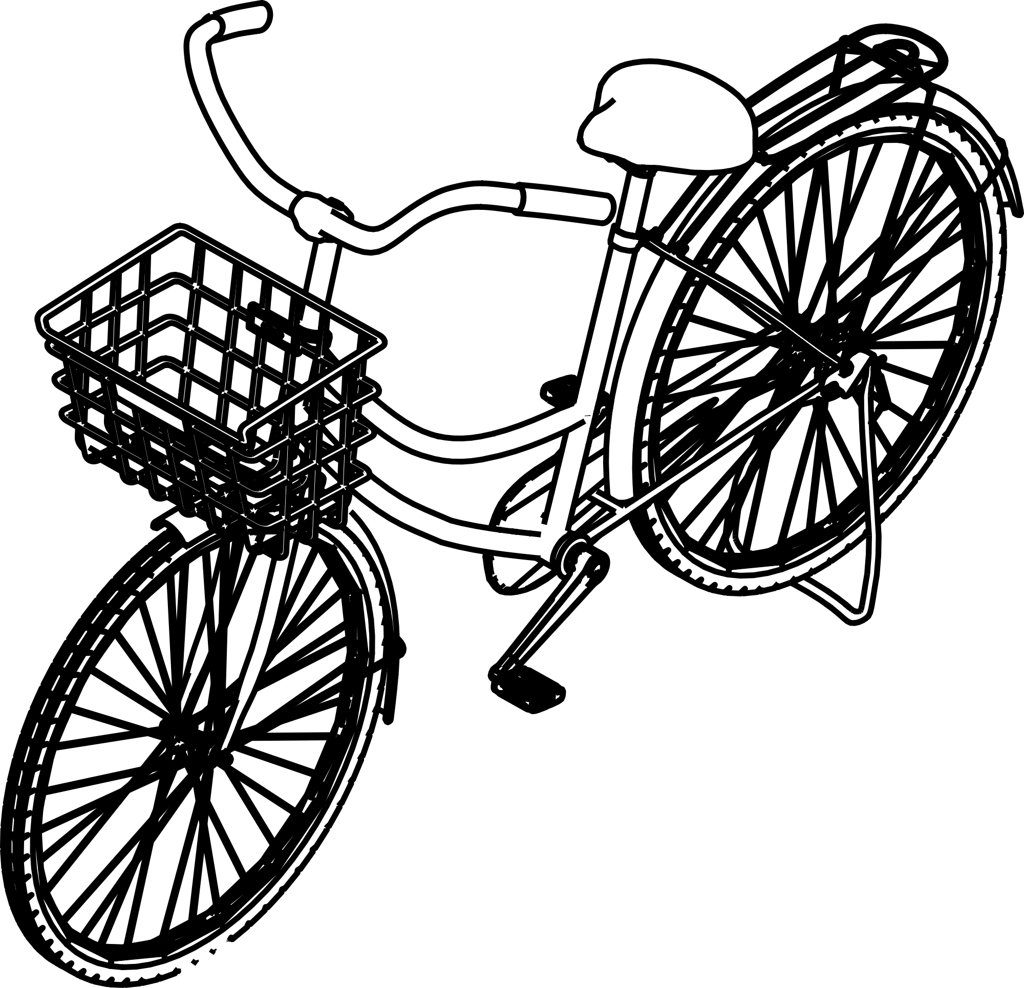 Desenho de Bicicletas para imprimir