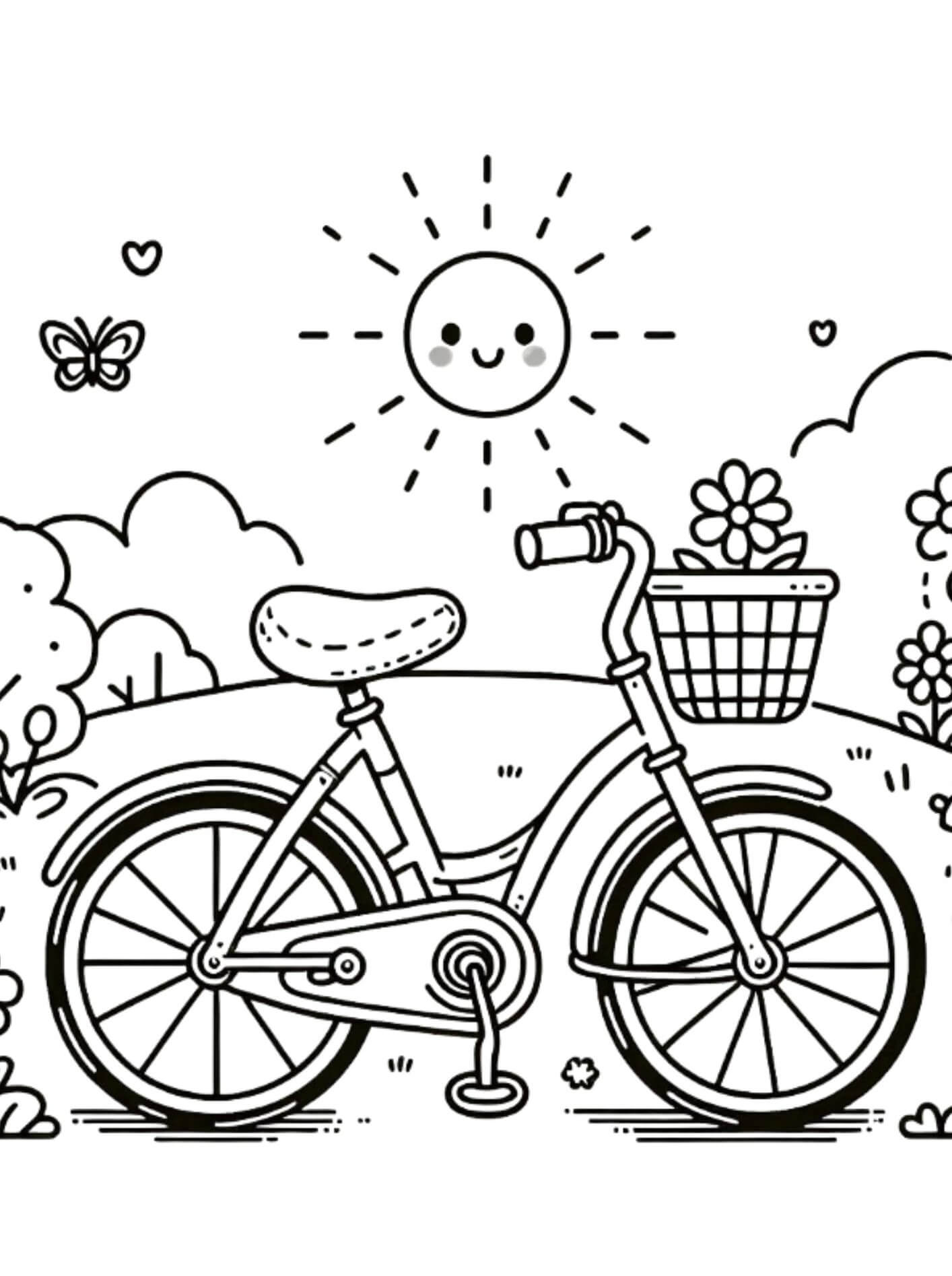 Desenho de Bicicletas para imprimir