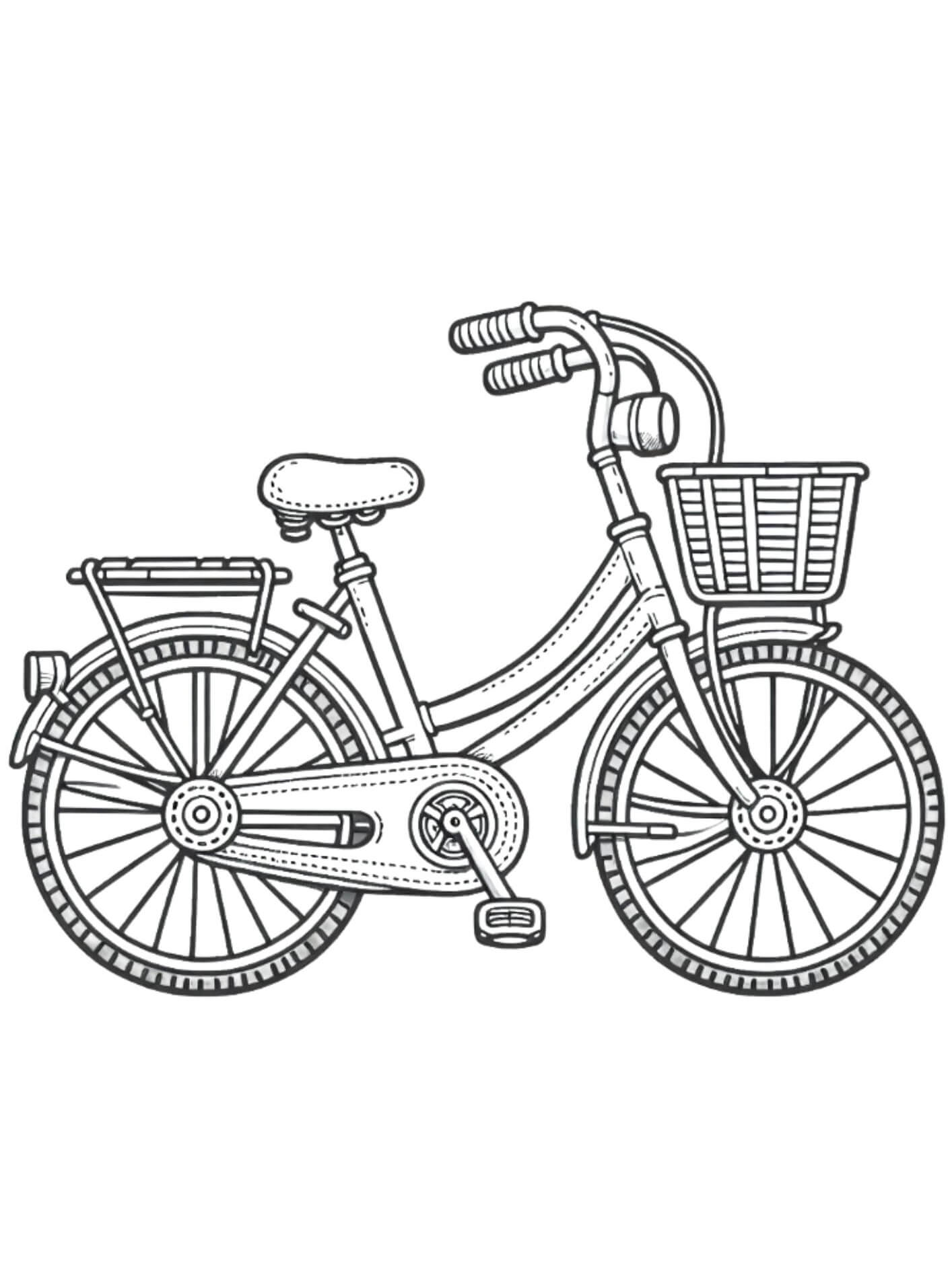 Desenho de Bicicletas para imprimir