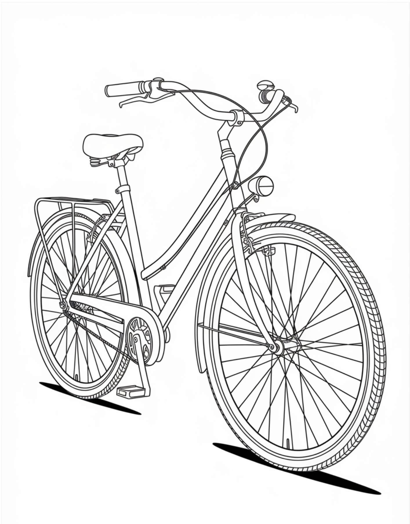 Desenho de Bicicletas para imprimir