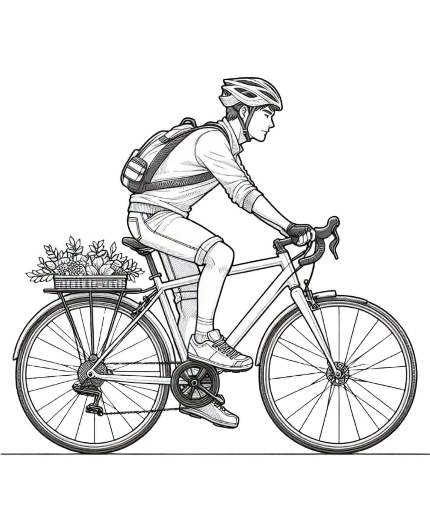 Desenho de Bicicletas para imprimir