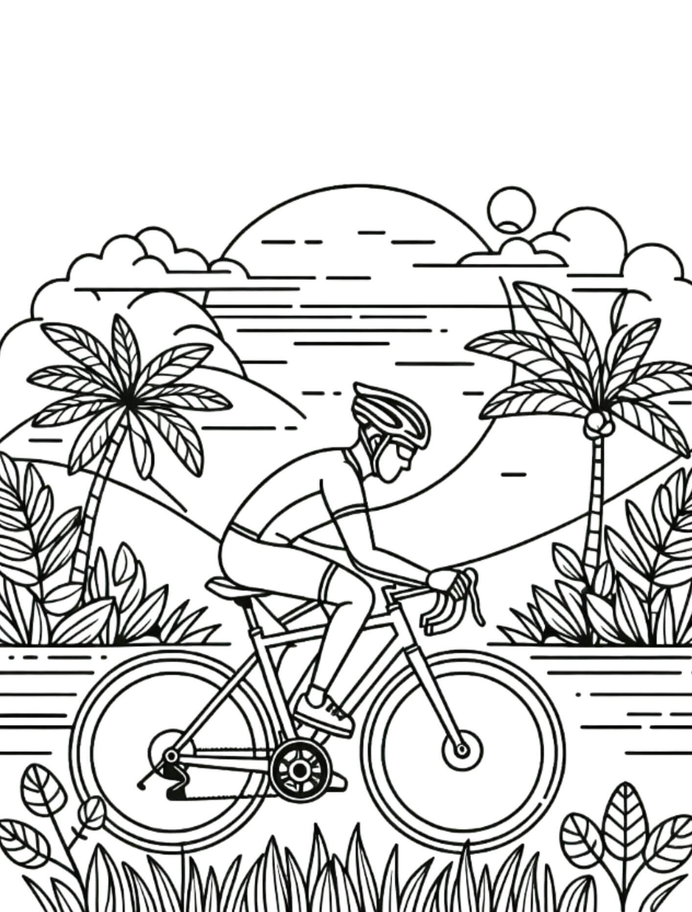 Desenho de Bicicletas para imprimir