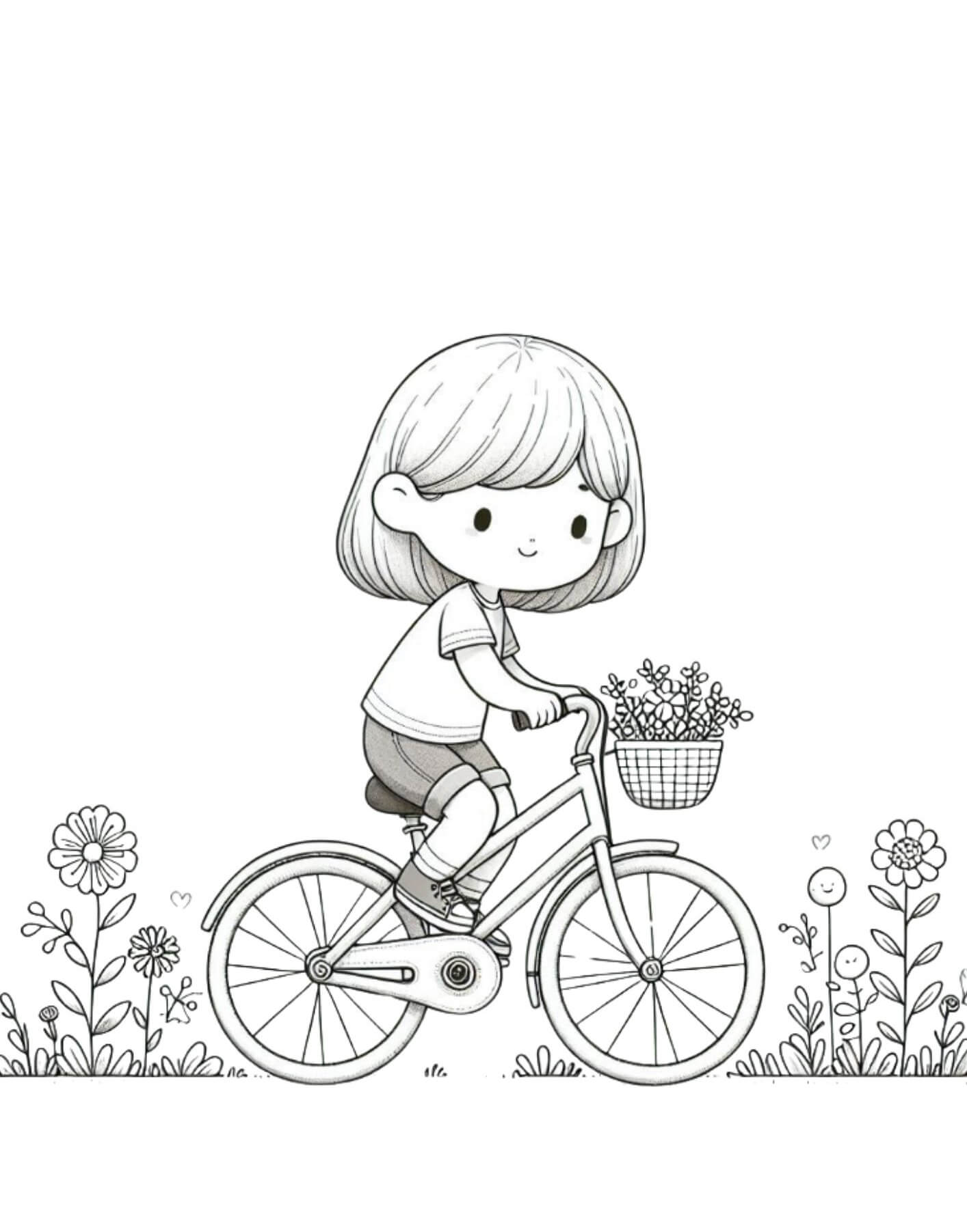 Desenho de Bicicletas para imprimir