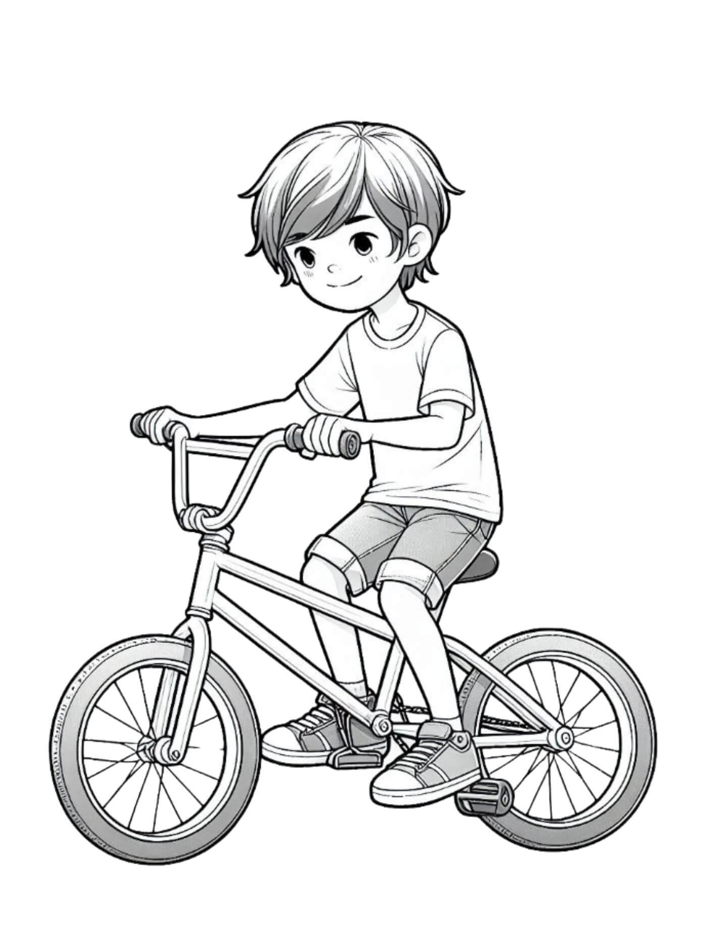 Desenho de Bicicletas para imprimir