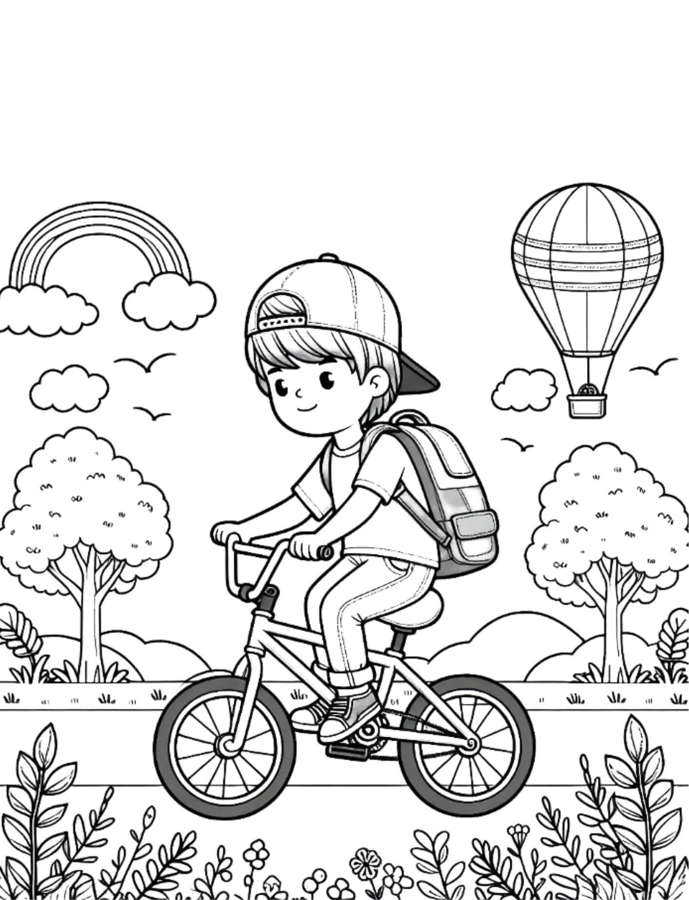 Desenho de Bicicletas para imprimir