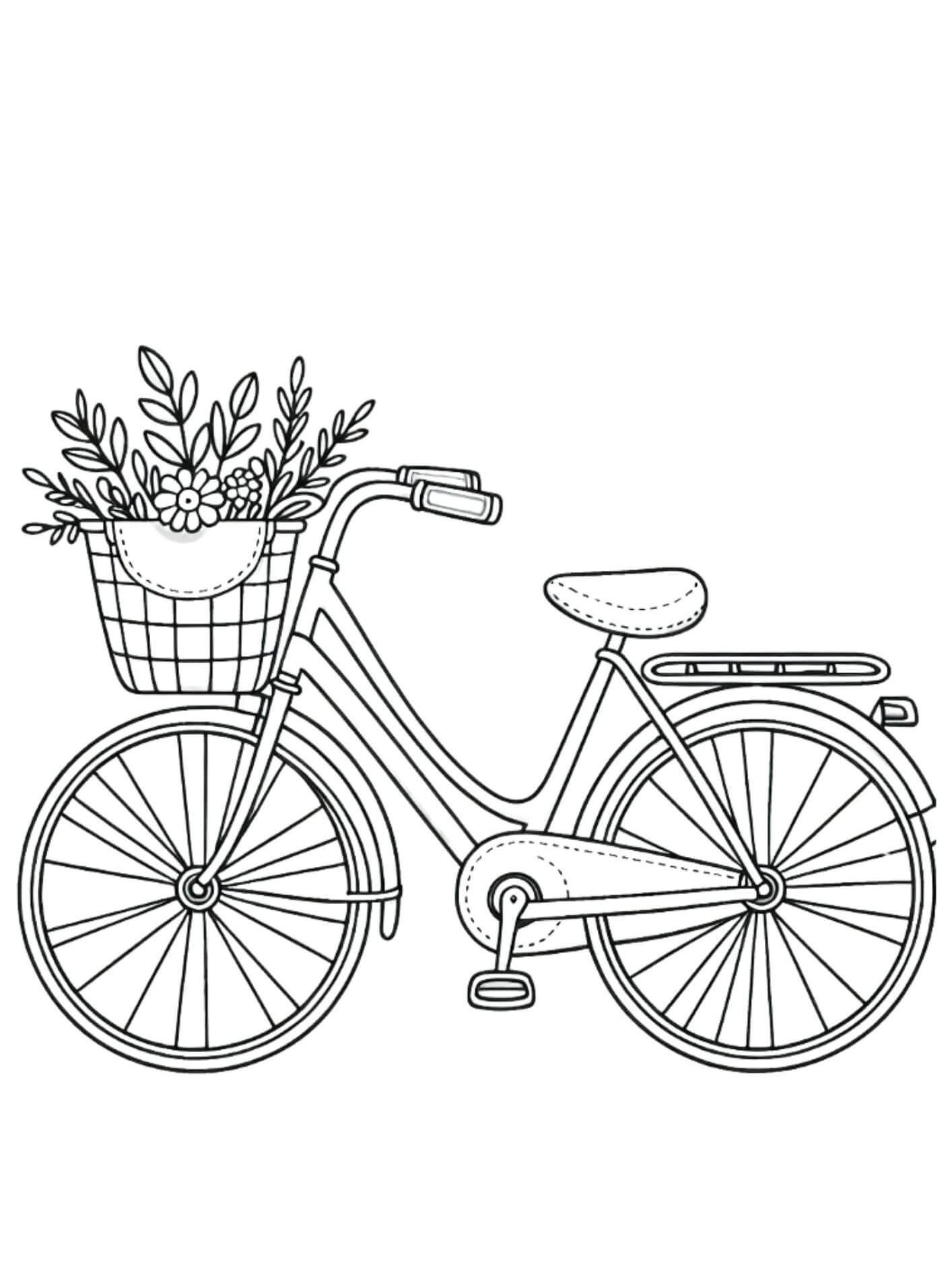 Desenho de Bicicletas para imprimir