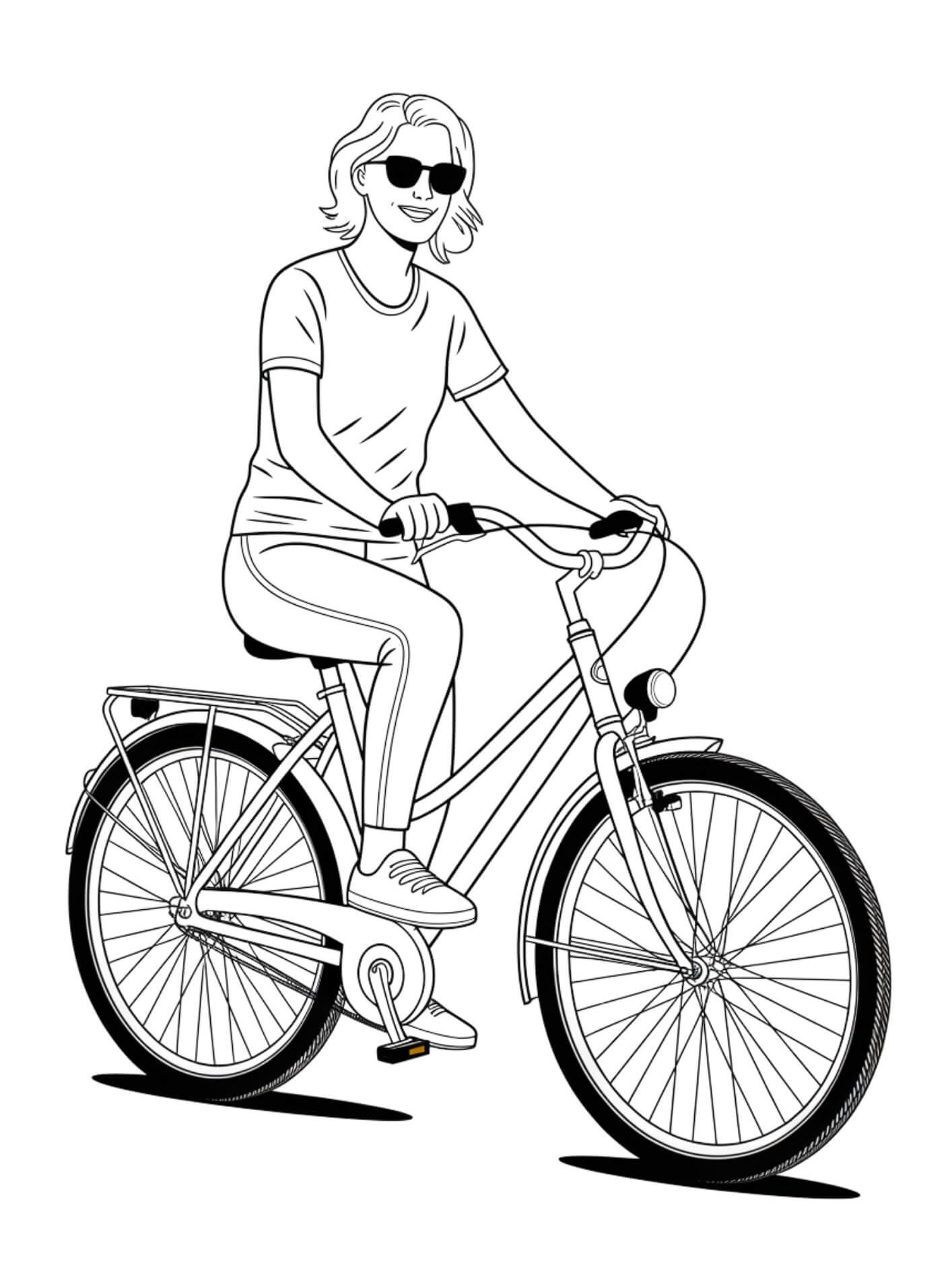 Desenho de Bicicletas para imprimir