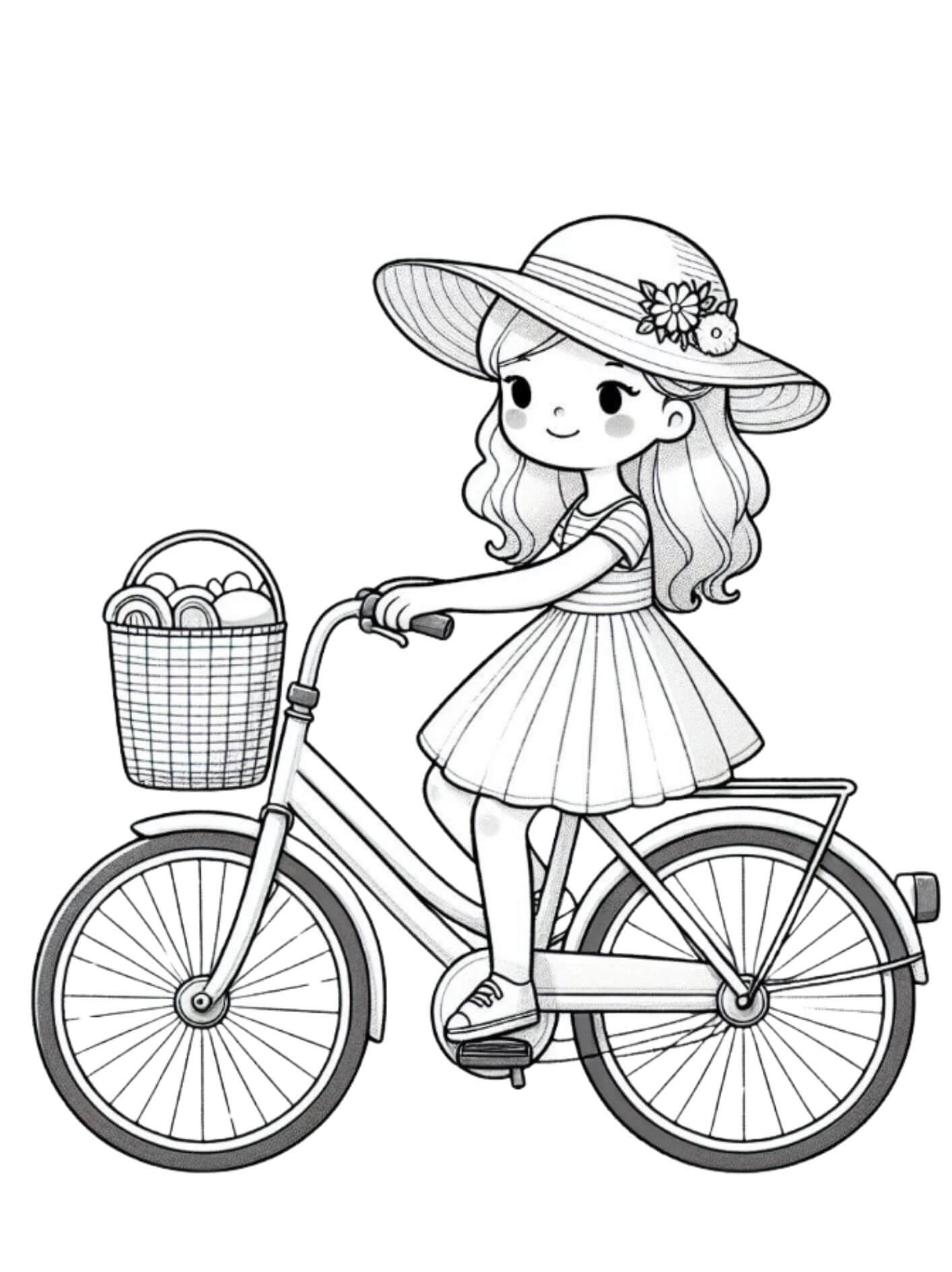 Desenho de Bicicletas para imprimir