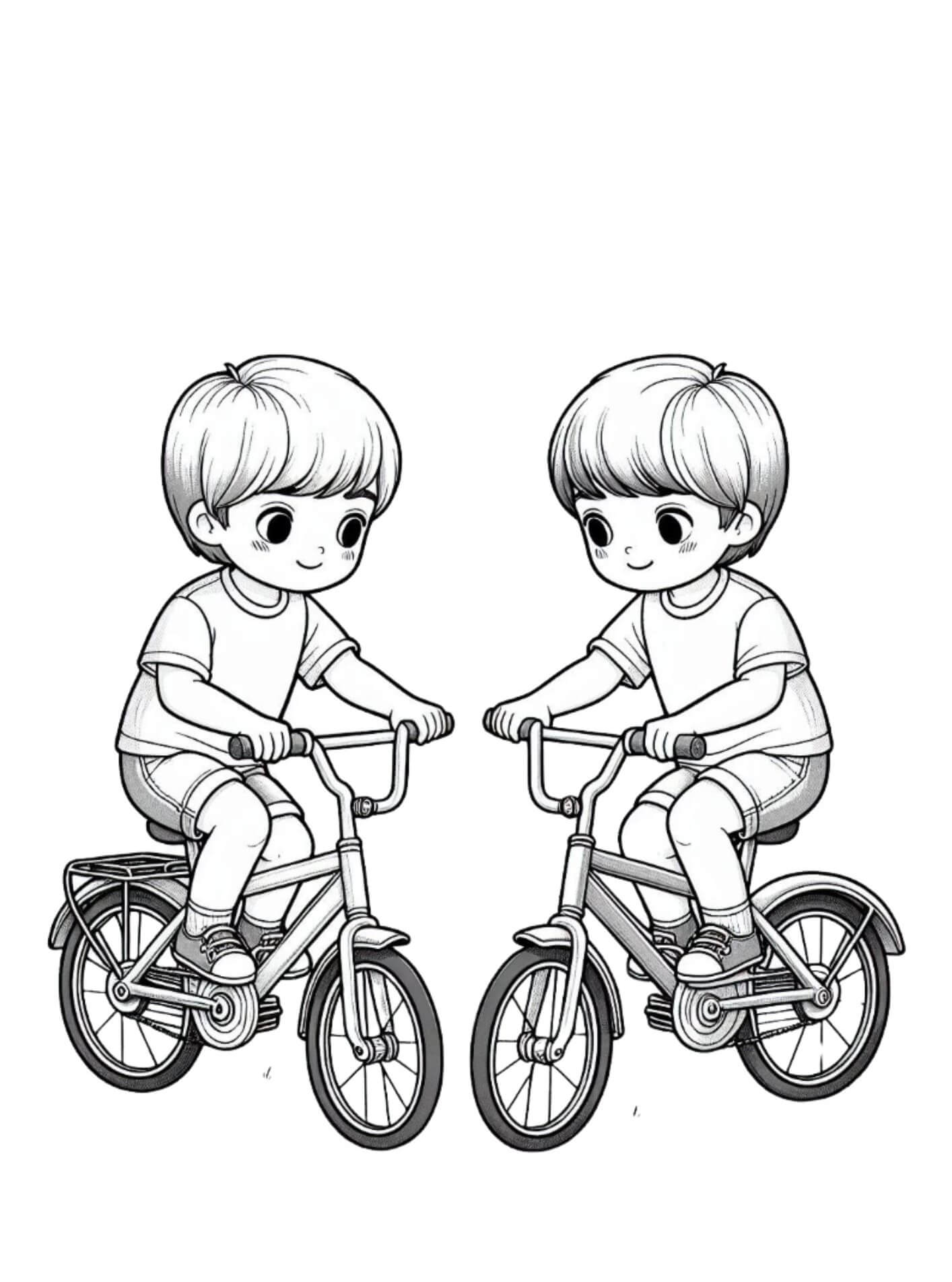 Desenho de Bicicletas para imprimir