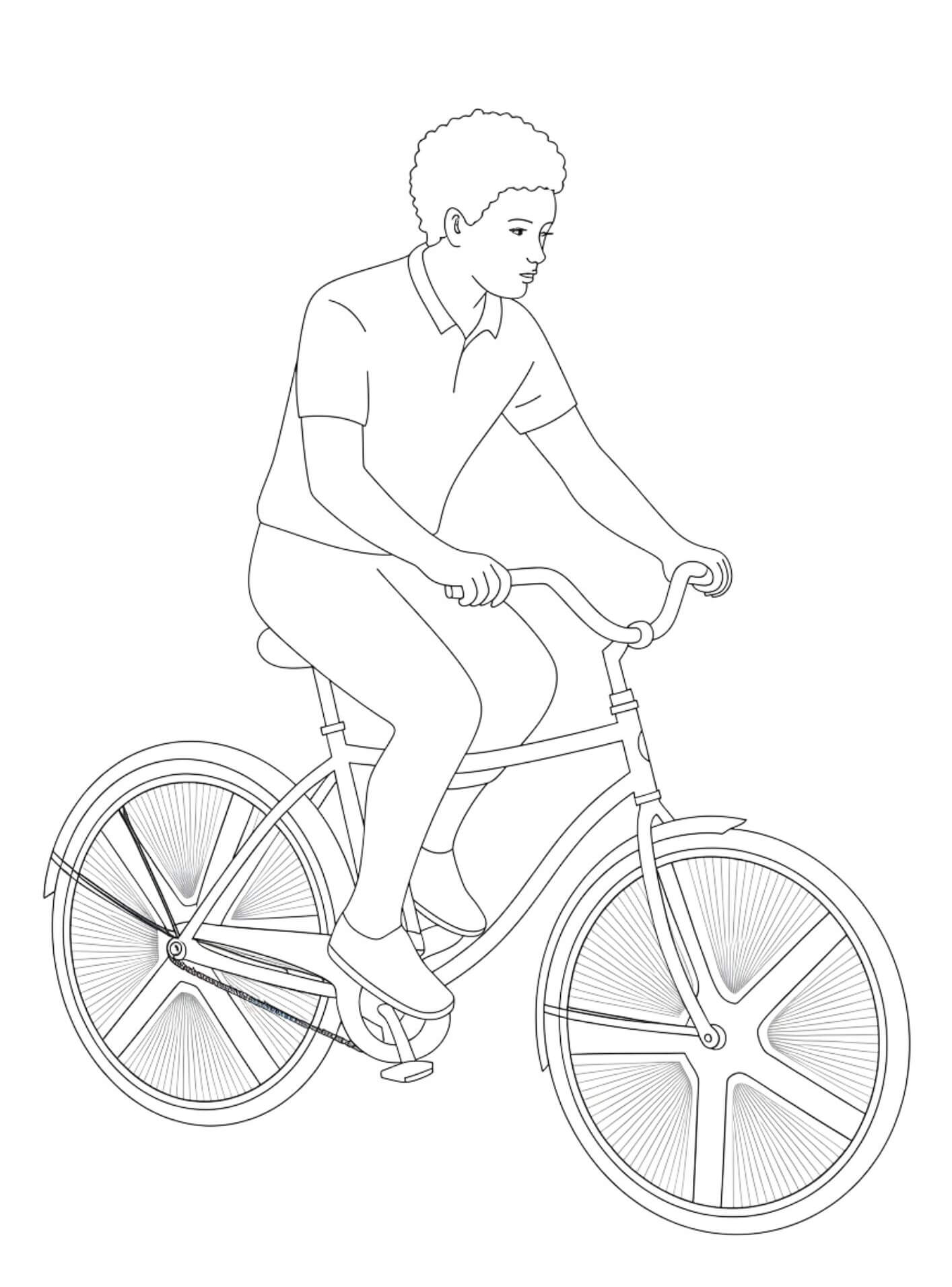Desenho de Bicicletas para imprimir