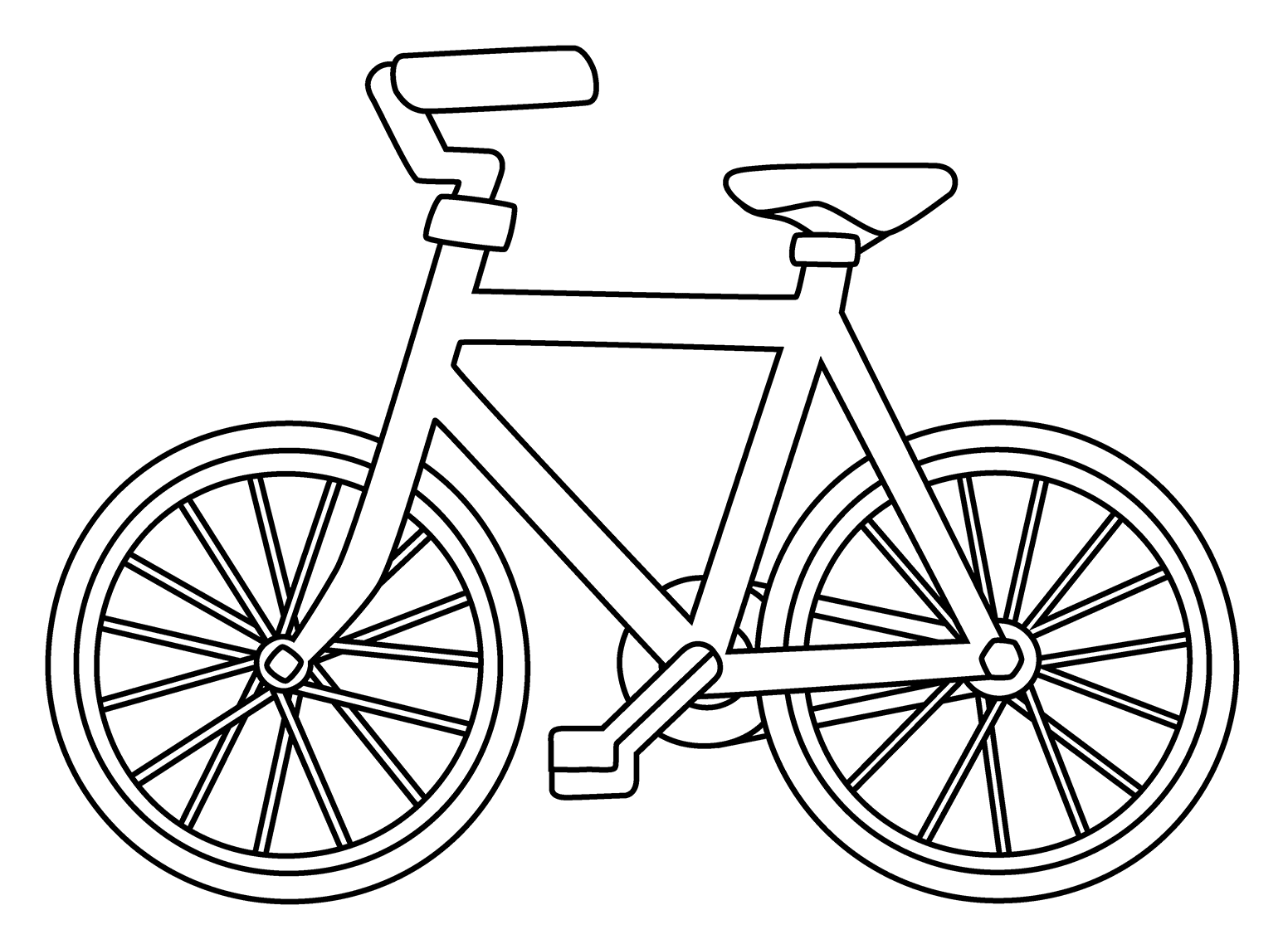 Desenho de Bicicletas para imprimir