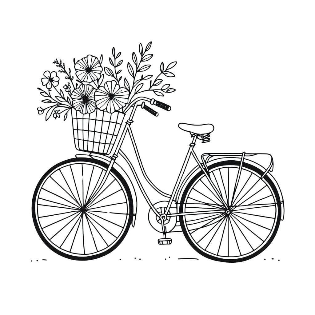 Desenho de Bicicletas para imprimir