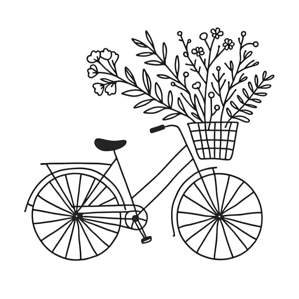 Desenho de Bicicletas para imprimir