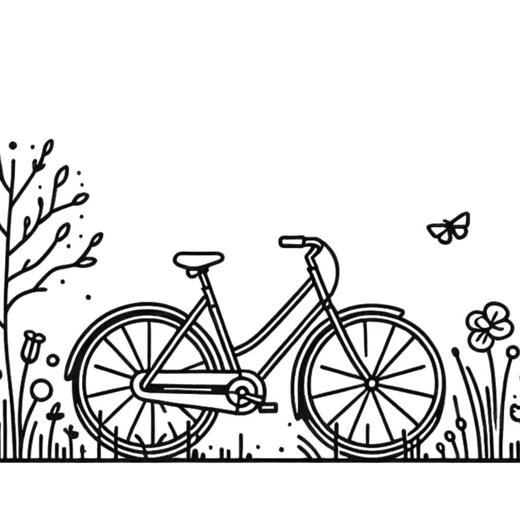 Desenho de Bicicletas para imprimir