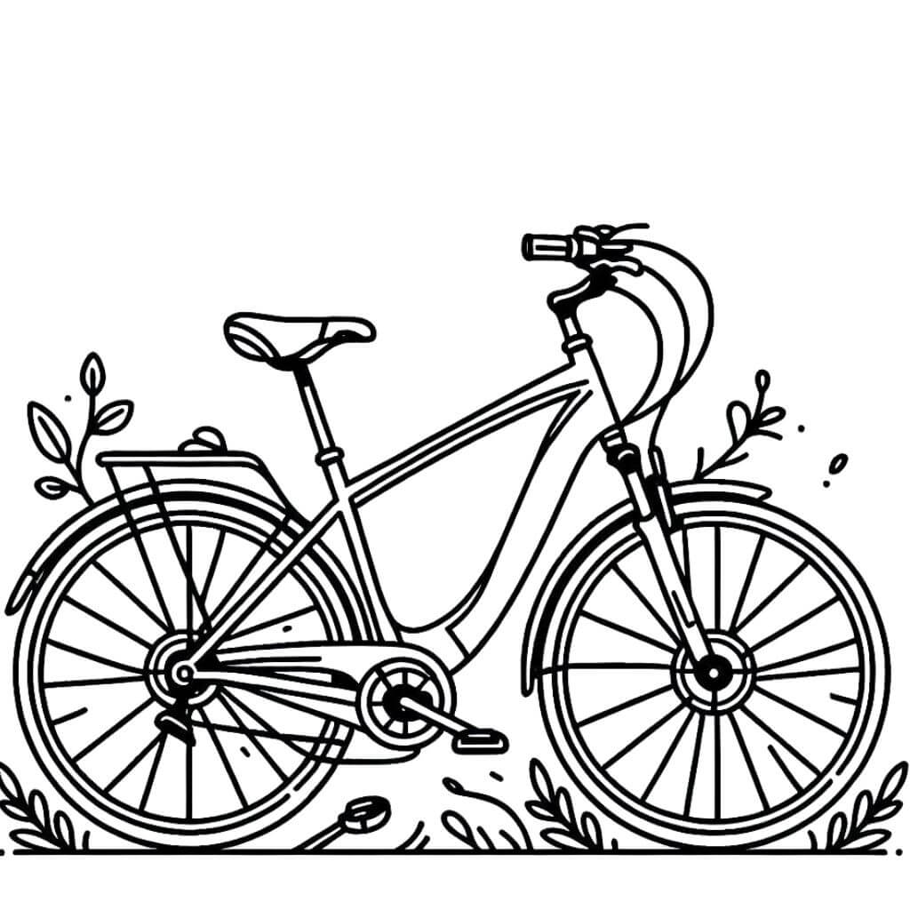 Desenho de Bicicletas para imprimir