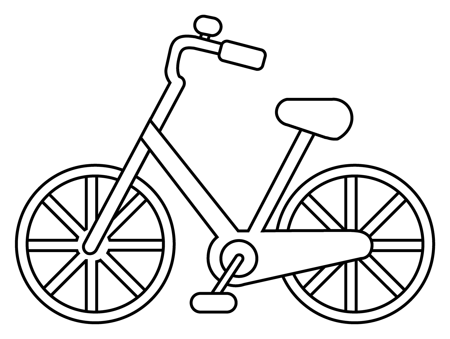 Desenho de Bicicletas para imprimir