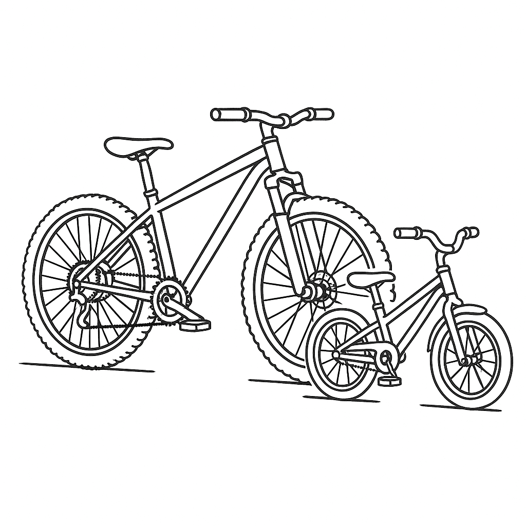 Desenho de Bicicletas para imprimir
