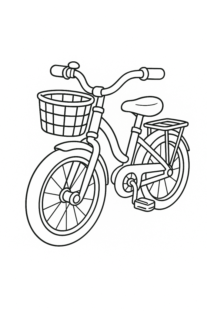 Desenho de Bicicletas para imprimir
