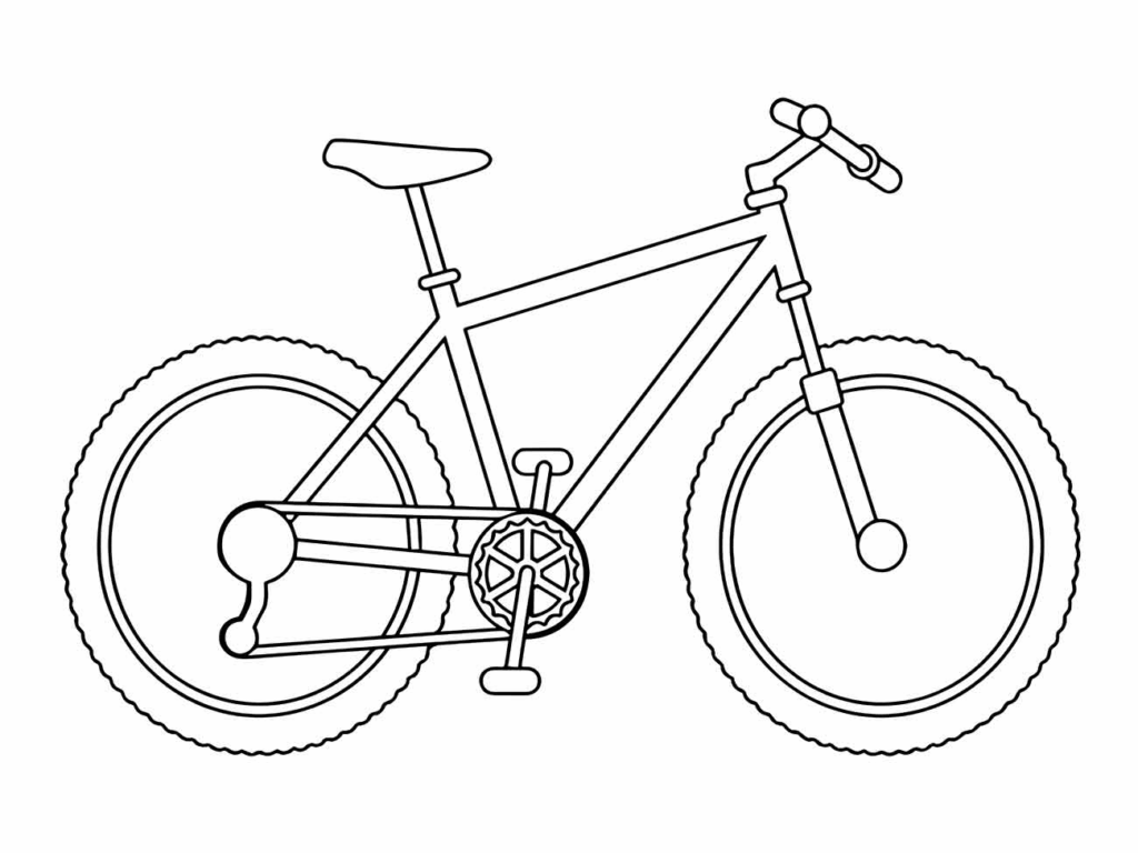Desenho de Bicicletas para imprimir