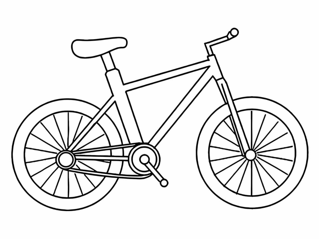 Desenho de Bicicletas para imprimir