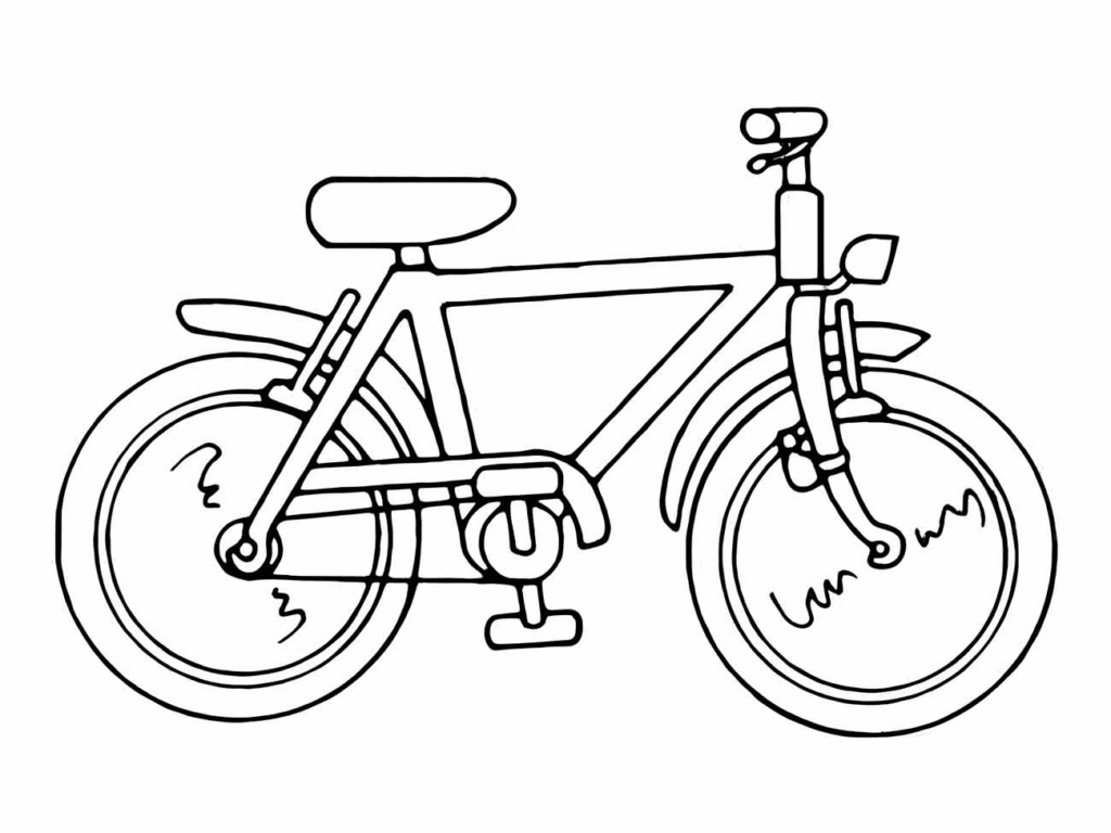 Desenho de Bicicletas para imprimir