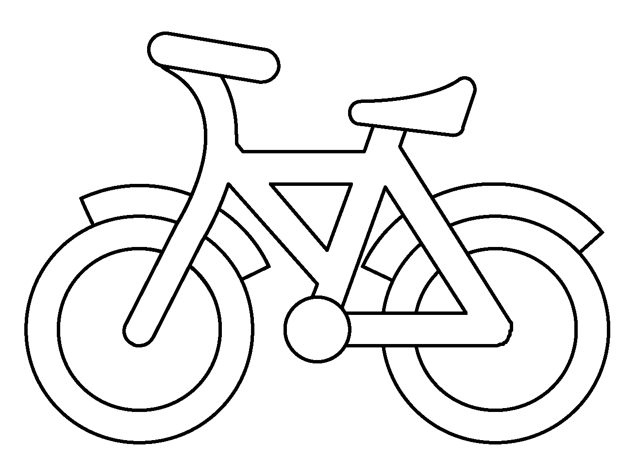 Desenho de Bicicletas para imprimir