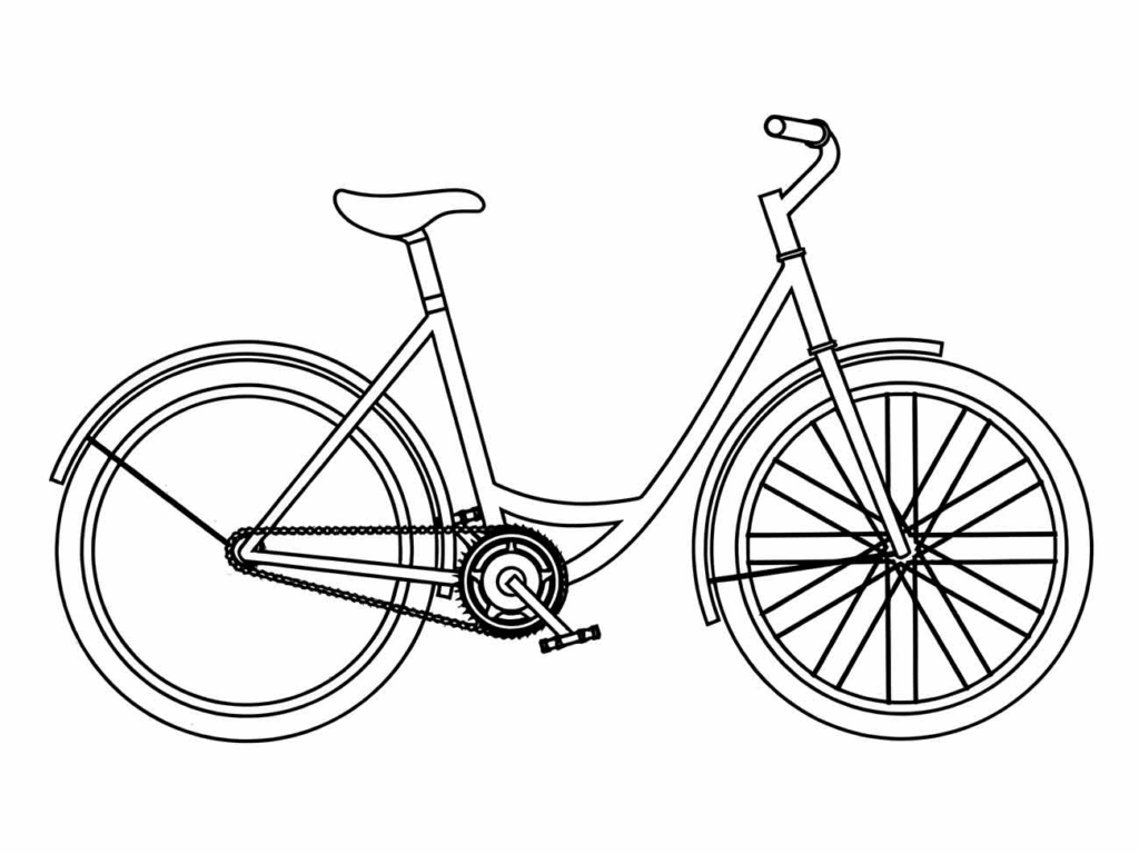 Desenho de Bicicletas para imprimir