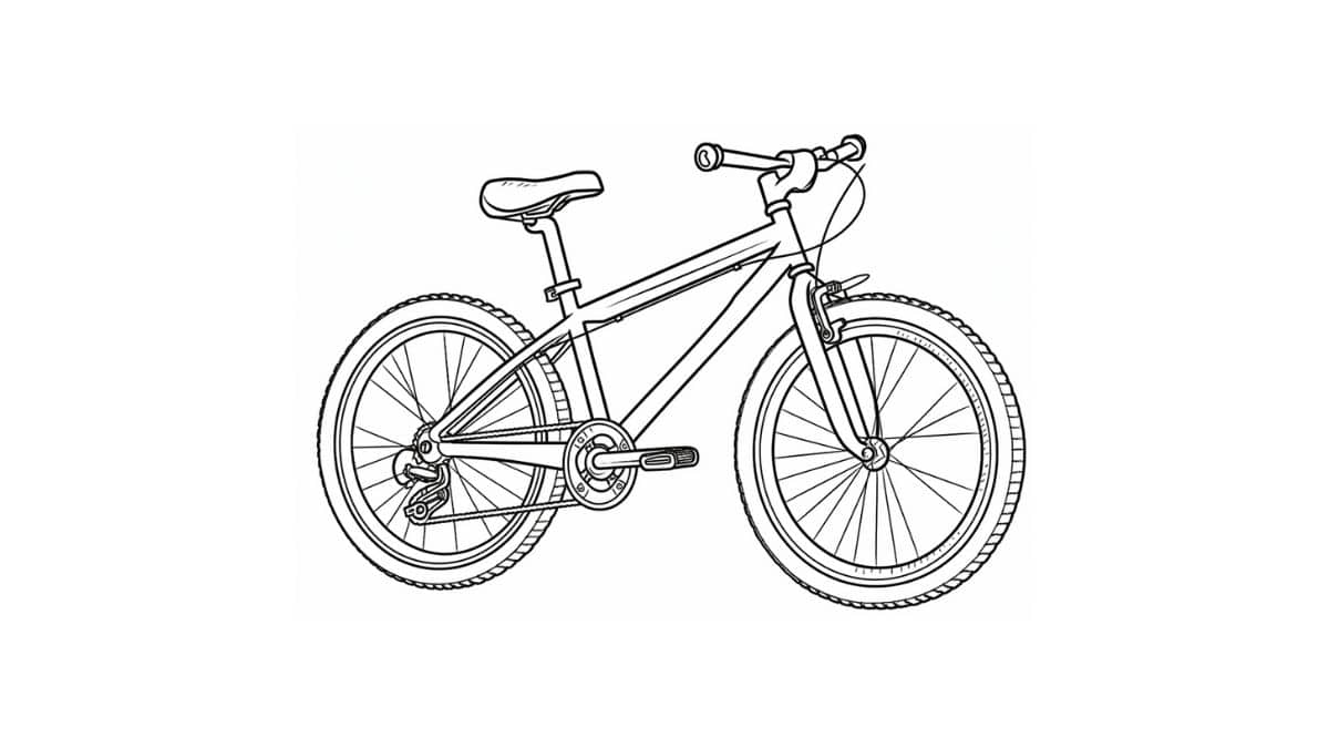 Desenho de Bicicletas para imprimir